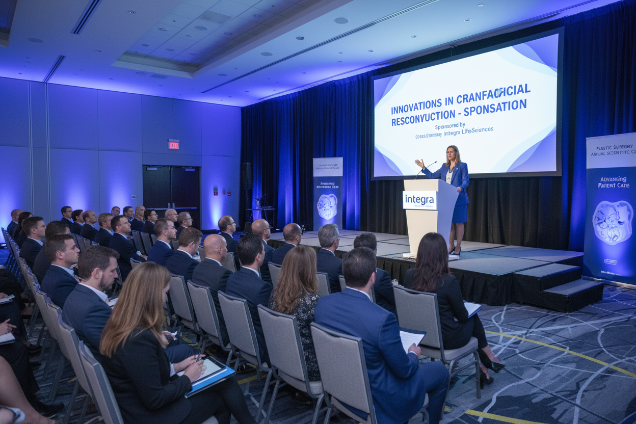 trade sponsorship at medical (plastic surgery) annual scientific congress:
Industry symposium (30 minutes)