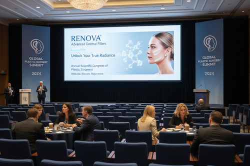 trade sponsorship at medical (plastic surgery) annual scientific congress of 1 commercial on screen during breaks